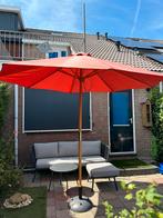 Parasol terracotta - Ø300 cm, Tuin en Terras, Parasols, Zo goed als nieuw, Stokparasol, 2 tot 3 meter, Ophalen of Verzenden