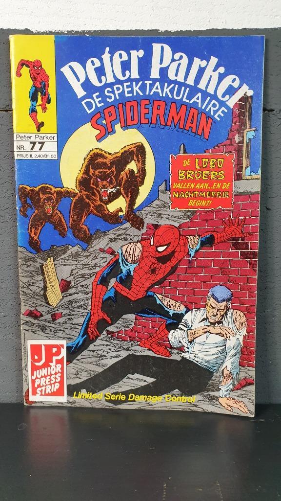 Peter Parker, Spektakulaire Spiderman nr. 77, uit 1989. 7A11, Boeken, Strips | Comics, Gelezen, Eén comic, Japan (Manga), Ophalen of Verzenden