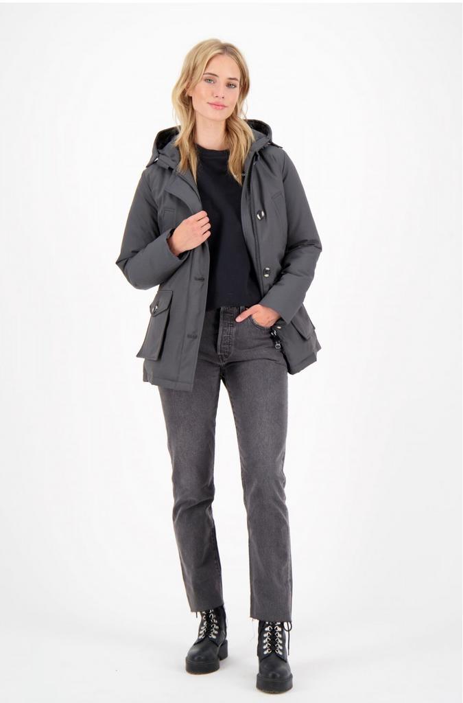 Prachtige NIEUWE Airforce dames winterjas / parka maat L, Kleding | Dames, Jassen | Winter, Nieuw, Maat 42/44 (L), Grijs, Ophalen of Verzenden