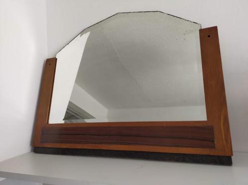 Amsterdamse School/ArtDeco spiegel, Antiek en Kunst, Antiek | Spiegels, 50 tot 100 cm, Minder dan 100 cm, Rechthoekig, Ophalen of Verzenden