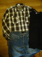 Jeans W31 L34 + overhemd L (41/42) + zwarte trui M, Kleding | Heren, Spijkerbroeken en Jeans, Ophalen of Verzenden, Gedragen, Zwart