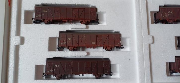 Märklin 47313 H0 NS Goederenwagenset (3 wagons), Hobby en Vrije tijd, Modeltreinen | H0, Zo goed als nieuw, Wagon, Wisselstroom