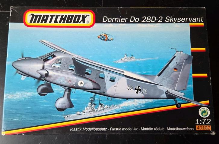 Matchbox Dornier Do 28D-2 Skyservant 1:72, Hobby en Vrije tijd, Modelbouw | Vliegtuigen en Helikopters, Zo goed als nieuw, Vliegtuig