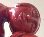 Keramiek gemerkt beeld vrouw zittend naakt rood 1980s kunst, Antiek en Kunst, Kunst | Beelden en Houtsnijwerken, Ophalen of Verzenden