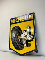 Michelin emaille reclamebord, Verzamelen, Ophalen of Verzenden, Gebruikt, Reclamebord