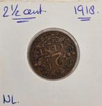 Nederland   2  1/2 cent  1918, Postzegels en Munten, Munten | Nederland, Ophalen, Koningin Wilhelmina