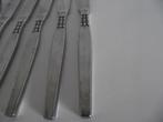 9 stuks vintage zwart ruit bestek Amefa stainless 1960 p st, Antiek en Kunst, Ophalen of Verzenden