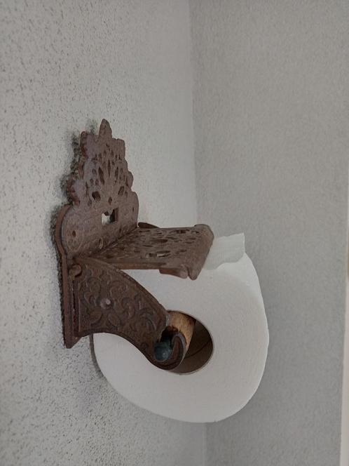 gietijzeren wc-rolhouder roest/bruin, Huis en Inrichting, Badkamer | Badtextiel en Accessoires, Gebruikt, Overige typen, Bruin