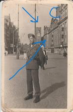 Amsterdam soldaat herinnering centrum stad fotokaart, Verzamelen, Militaria | Tweede Wereldoorlog, Ophalen of Verzenden, Landmacht