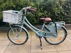 Popal 22 inch meisjesfiets in lichtblauw met krat, 22 inch, Gebruikt, Popal transport fiets, Versnellingen