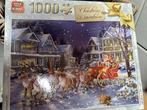 kerstpuzzel, Hobby en Vrije tijd, Ophalen of Verzenden, 500 t/m 1500 stukjes, Zo goed als nieuw, Legpuzzel