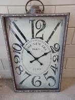 Industriële wandklok XXL, Huis en Inrichting, Woonaccessoires | Klokken, Ophalen, Zo goed als nieuw, Wandklok