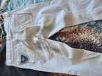 Witte QHP rijbroek met leren zitvlak. Maat 38, Dieren en Toebehoren, Paardrijkleding, Dames, Gebruikt, Dressuur, Onderkleding