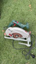 Zaag, Doe-het-zelf en Verbouw, Gereedschap | Zaagmachines, 70 mm of meer, Ophalen of Verzenden, Zo goed als nieuw, Afkortzaag
