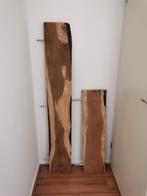 Originele houten wandplanken - 2 stuks, Huis en Inrichting, Woonaccessoires | Wandplanken en Boekenplanken, Ophalen, Zo goed als nieuw