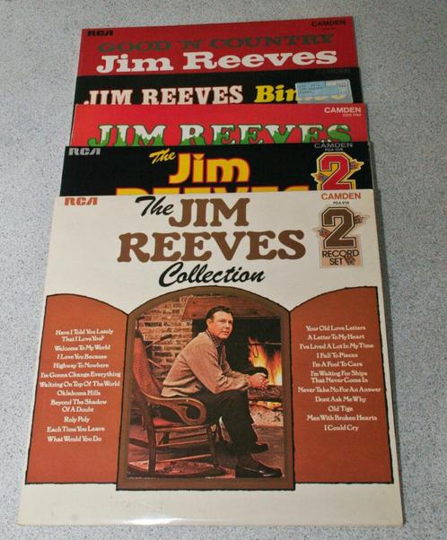 5 LP's van Jim Reeves, waaronder 2 dubbel LP's., Cd's en Dvd's, Vinyl | Country en Western, Gebruikt, 12 inch, Ophalen of Verzenden