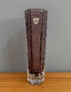 70 jaren zeshoekig Uranium VAAS aubergine Tajima Glass Japan, Gebruikt, Overige kleuren, Ophalen of Verzenden, Glas