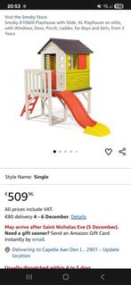 Smoby Speelhuis met Glijbaan, Kinderen en Baby's, Ophalen, Zo goed als nieuw, Kunststof