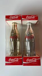 Goud en zilver vergulde coca-cola flessen 0,2ltr., Verpakking, Ophalen of Verzenden, Zo goed als nieuw