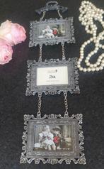 Brocante hanger met 3 lijstjes, Ophalen of Verzenden
