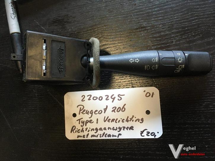 Peugeot 206 type 1 ' 2001 combischakelaar, Auto-onderdelen, Dashboard en Schakelaars, Gebruikt, Ophalen of Verzenden