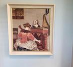 Borduurwerk Schilderij Muziekuitvoering Vrouwen, Antiek en Kunst, Ophalen of Verzenden