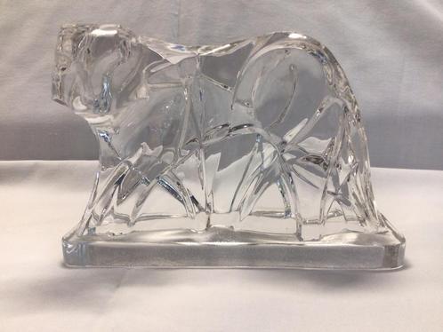 Kristallen tijger, Baccarat, Georges Chevalier, Art Deco., Antiek en Kunst, Antiek | Glas en Kristal, Ophalen of Verzenden
