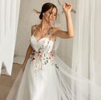 Bohemian trouwjurk Nancy €699 34 36 38 40 42 44 46, Ophalen, Nieuw, Wit, Trouwjurk