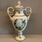 Herend Hongarije – grote vaas met deksel – handgeschilderd, Antiek en Kunst, Antiek | Porselein, Ophalen of Verzenden