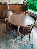 HoutenTafel met 4 stoelen, Ophalen, Goos, Rond, 50 tot 100 cm
