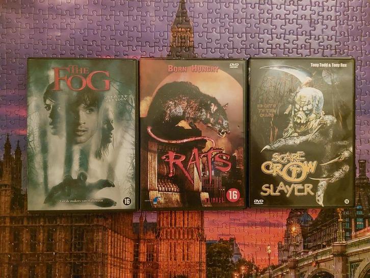 Horror DVD Boxset: The Fog, Rats, Scarecrow Slayer, Cd's en Dvd's, Dvd's | Horror, Zo goed als nieuw, Boxset, Vanaf 16 jaar, Ophalen of Verzenden