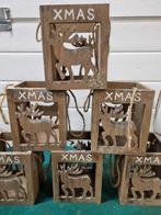 waxine houders kerst hout 8 stuks, Ophalen of Verzenden, 'T Olde Gre-j, Info@toldegrej.nl, Endepoelstraat 20f Didam