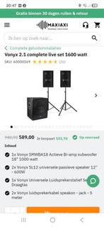 Vonyx 2.1 speakerset, Ophalen, Gebruikt, Front, Rear of Stereo speakers, Overige merken