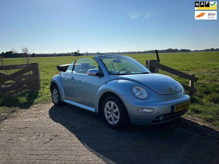 Volkswagen New Beetle Cabriolet 1.4. Keurige auto!, Airco, Auto's, Volkswagen, Bedrijf, Te koop, Beetle (Kever), ABS, Airbags