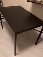ikea zwarte tafel, Huis en Inrichting, Tafels | Eettafels, Ophalen, Gebruikt, Rechthoekig, 50 tot 100 cm