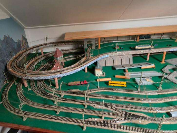 Grote Marklin HO baan, Hobby en Vrije tijd, Modeltreinen | H0, Gebruikt, Rails, Wisselstroom, Märklin, Analoog, Ophalen of Verzenden