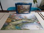 Thomas kinkade 1000 stukjes legpuzzel Everett's cottage, Ophalen of Verzenden, 500 t/m 1500 stukjes, Zo goed als nieuw