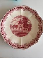 Boerenhoeve rood gebakbord, Ophalen of Verzenden