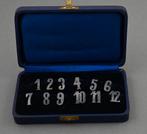 zilveren (800) tafelnummers 1 t/m 12 (rond 1900), Antiek en Kunst, Verzenden, Zilver