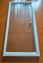 Douchedeur getextureerd glas en metalen profiel, Ophalen, Gebruikt, 80 tot 120 cm, 160 cm of meer