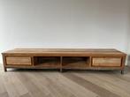 TV meubel oud teak 220x45x37 cm, Modern, eigentijds, klassiek, Minder dan 100 cm, 25 tot 50 cm, 200 cm of meer