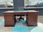 Prachtige Engelse Chesterfield Bureau groen, Huis en Inrichting, Bureaus, Ophalen of Verzenden, Bureau