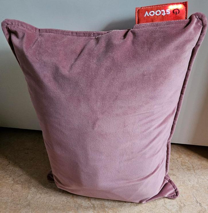 Stoov Ploov warmtekussen 60x45 oudroze velours als nieuw, Huis en Inrichting, Woonaccessoires | Kussens, Zo goed als nieuw, Roze