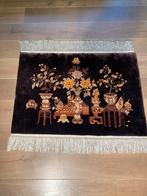 Chinees semi antiek wandtapijt, Bruin, Zo goed als nieuw, Rechthoekig, 50 tot 100 cm