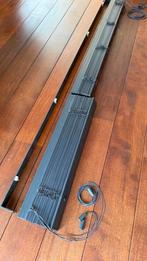 Houten jaloezieën 65mm Antraciet 1510x1390mm en 860x2100mm, Huis en Inrichting, Stoffering | Gordijnen en Lamellen, Ophalen, Zo goed als nieuw