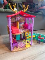 Enchantimals hertenhuis met accessoires, Ophalen, Zo goed als nieuw, Poppenhuis