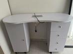 Manicure Tafel met Afzuiging, Ophalen of Verzenden, Met wielen, Gebruikt, Bureau