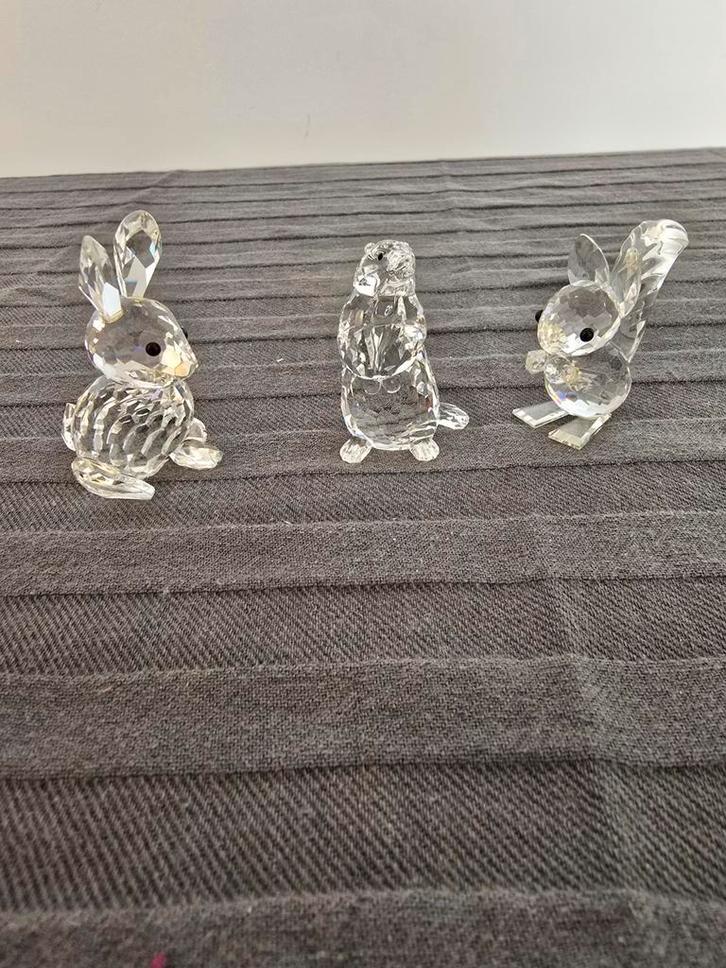 Swarovski Kristal Beeldjes - Bosdieren, Verzamelen, Swarovski, Gebruikt, Figuurtje, Ophalen of Verzenden