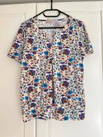 Studio anneloes flower shirt M lila/kobalt/groen, Kleding | Dames, Maat 38/40 (M), Ophalen of Verzenden, Zo goed als nieuw, Korte mouw