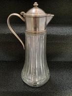 Grote hoge Engelse Claret Jug / kan met ijsblokjeshouder., Antiek en Kunst, Ophalen of Verzenden